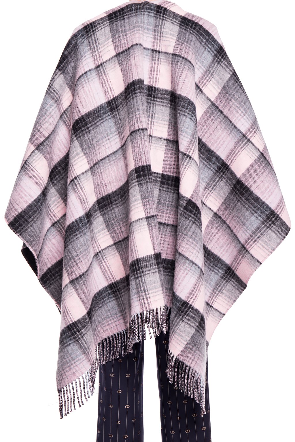 Gucci Checked wool poncho